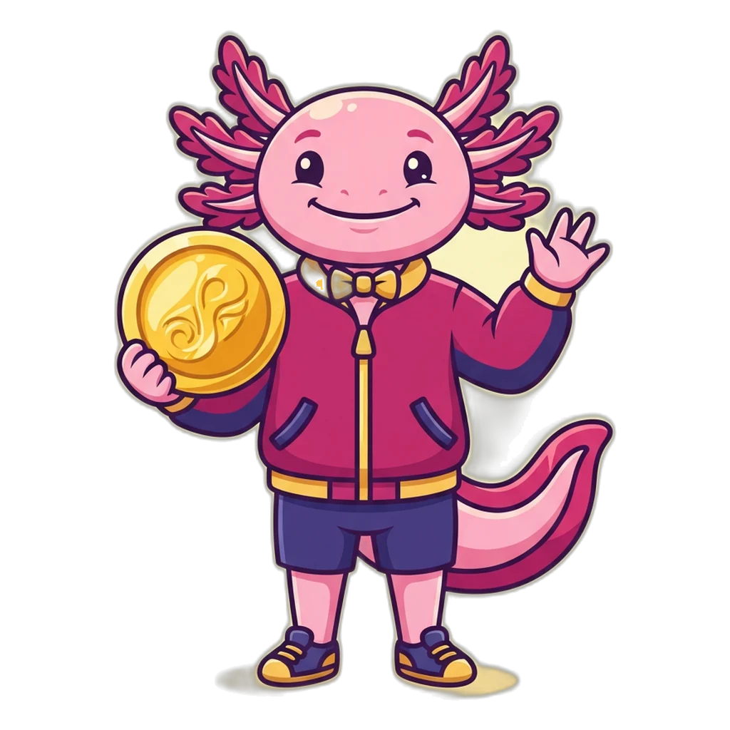 The 9K Club arcade host holding a club-point coin